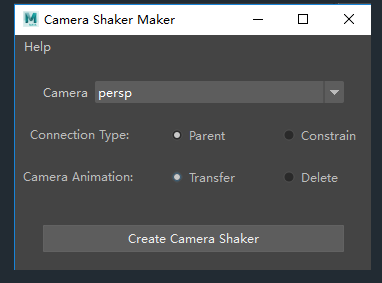 Maya相机振幅插件cameraShaker
